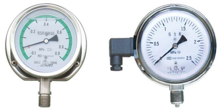 Anti-Vibration Stainless Steel Pressure Gauge Filling with Silicone Oil