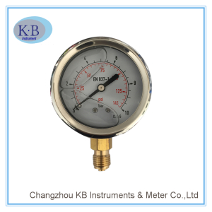 Manometer Stainless Steel Liquid Filled Pressure Gauge